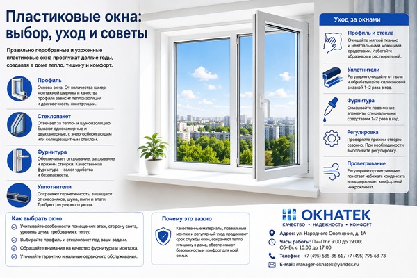 Статьи и советы: как выбрать пластиковые окна и правильно ухаживать за ними